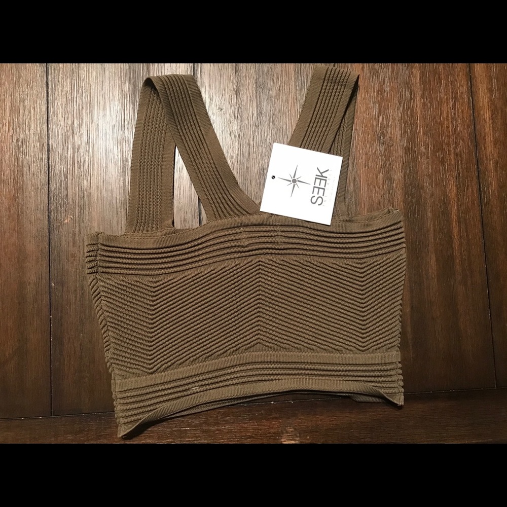 Seek The Label LF Green Crop Top